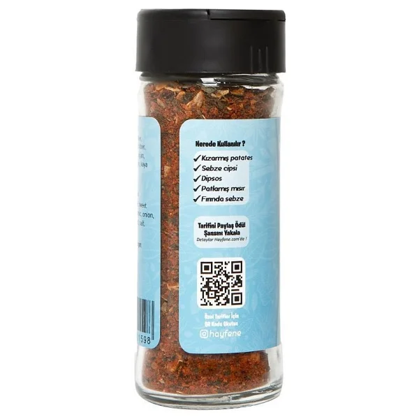 Hayfene Cips Baharatı Tatlı Pul Biber Sarımsak Soğan Sumak Nane Kaya Tuzu Karışımı 50 g Gurme Lezzet - 45 gr - Görsel 3