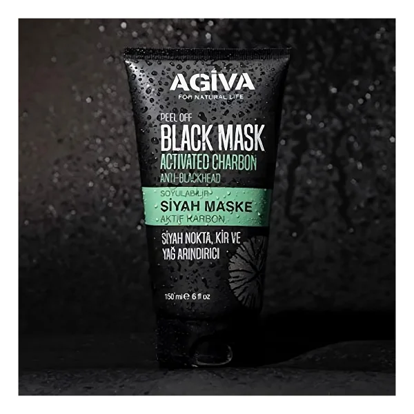 Agiva Siyah Aktif Karbon Soyulabilir Makse 150 ml - Görsel 3