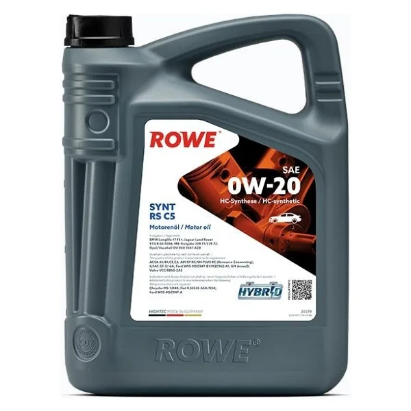 Rowe Hightec Synt RS C5 0W-20 4 lt Motor Yağı - Görsel 3