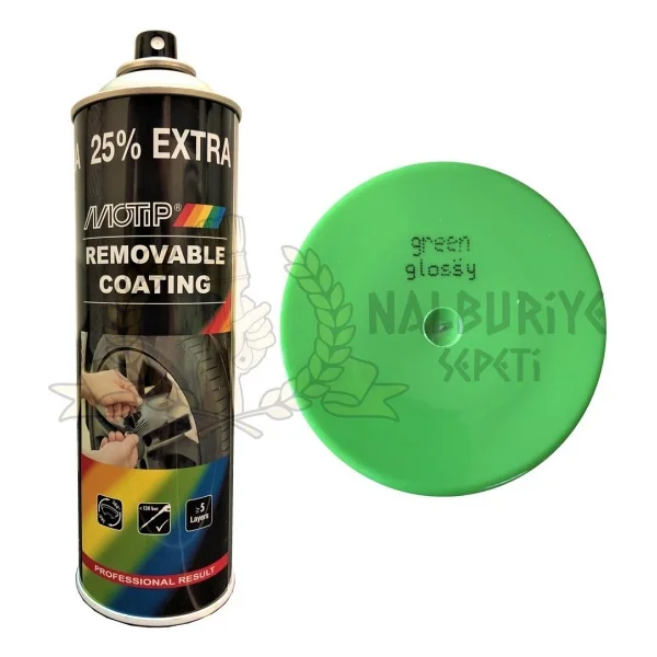 Motip Soyulabilir Sıvı Kauçuk Plastidip Plastik Sprey Boya Yeşil 500 ml - 04305 - Görsel 7
