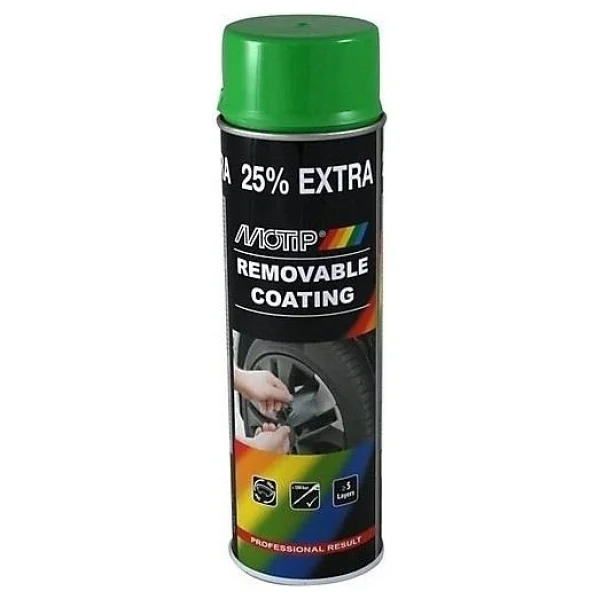 Motip Soyulabilir Sıvı Kauçuk Plastidip Plastik Sprey Boya Yeşil 500 ml - 04305 - Görsel 3