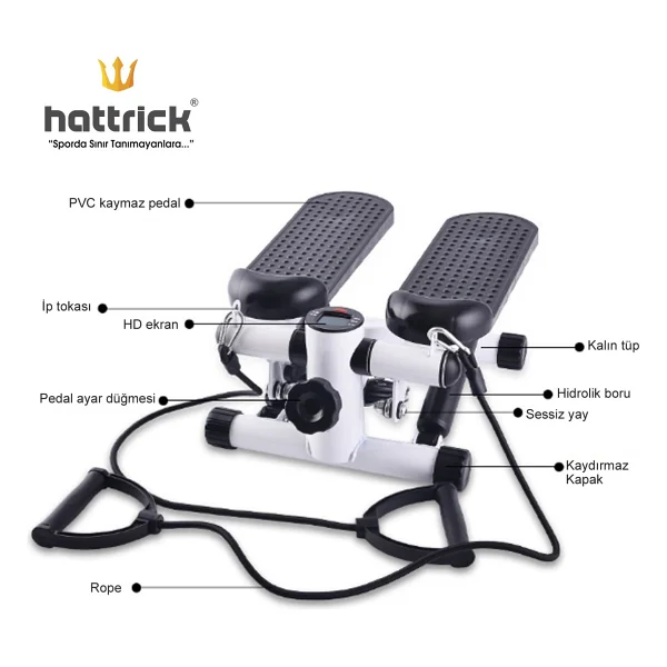 Hattrick STR-20 İpli Mini Stepper - Görsel 3