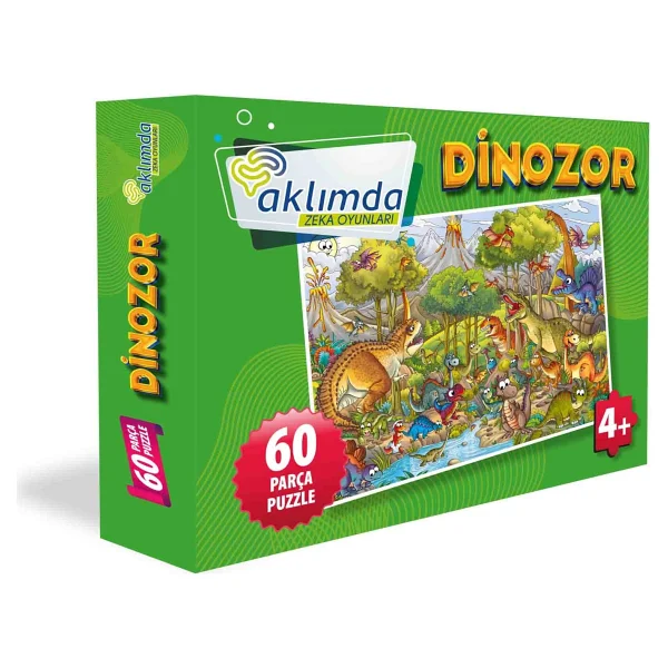 Aklımda Zeka Oyunları Dinozor 60 Parça Puzzle - Görsel 2