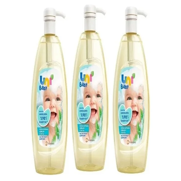 Uni Baby Saç ve Vücut Şampuanı 500 ml 3 Adet - Görsel 2