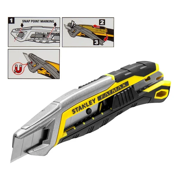Stanley FMHT10594-0 Fatmax 18 mm Hızlı Bıçak Kırmalı Maket Bıçağı - Görsel 6