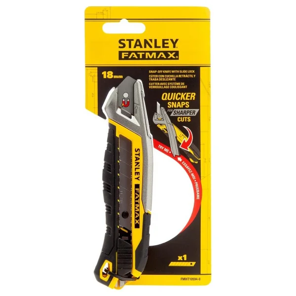 Stanley FMHT10594-0 Fatmax 18 mm Hızlı Bıçak Kırmalı Maket Bıçağı - Görsel 5