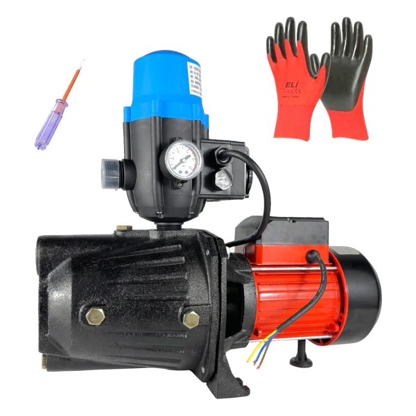 Millian Italy Style Jet 100 Paket Hidrofor Otomatik Su Motoru 8 Metre Emiş 38 Metre Basma 1.5 Hp - 1 Kw - Görsel 2