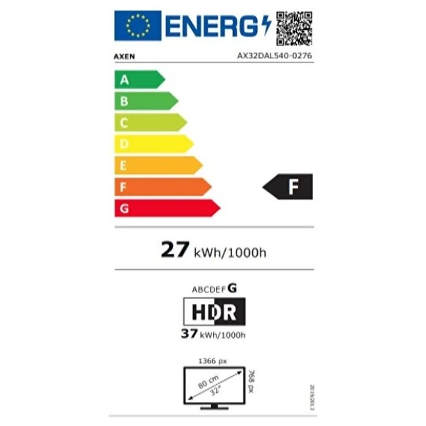 Axen AX32DAL540 HD 32" 82 Ekran Uydu Alıcılı webOS Smart LED TV - Görsel 5