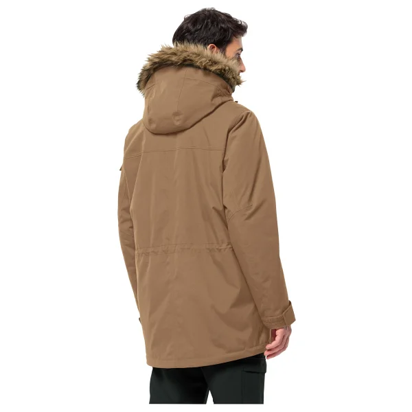 Jack Wolfskin Glacier Canyon 1107674 Kapüşonlu Kürklü Erkek Parka - Görsel 3