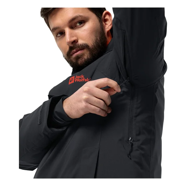 Jack Wolfskin Troposphere INS 1115321-4161 Kapüşonlu Koyu Yeşil Erkek Outdoor Mont - Görsel 4