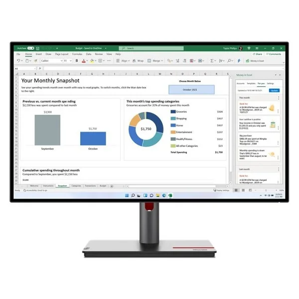 Lenovo ThinkVision P27H-30 27" 4 ms 2K IPS 60 Hz Monitör - Görsel 5