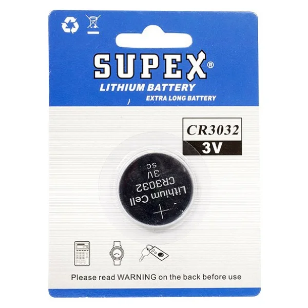 Supex CR3032 3V Lityum Pil Tekli - Görsel 2