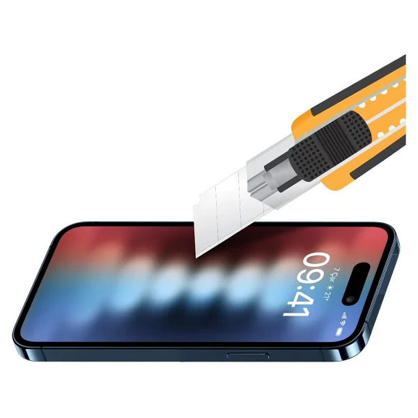 Buff iPhone 15 5D Glass Ekran Koruyucu Şeffaf - Görsel 3