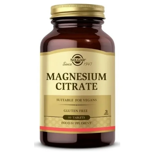 Solgar Magnesium Citrate 200 mg 60 Tablet - Görsel 8