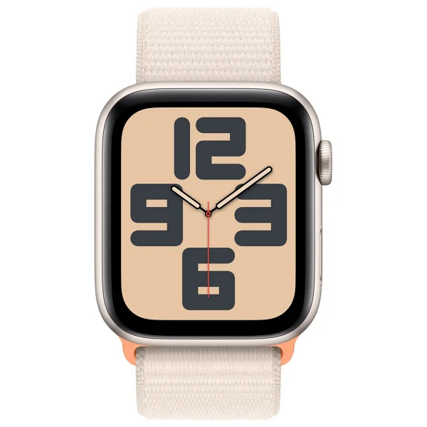 Apple Watch SE 2 2023 GPS 44mm Yıldız Işığı Alüminyum Kasa ve Yıldız Işığı Spor Loop Kordon Akıllı Saat - Görsel 2