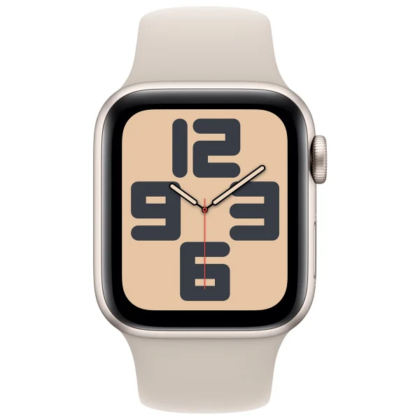 Apple Watch SE 2 2023 GPS + Cellular 40mm Yıldız Işığı Alüminyum Kasa ve Yıldız Işığı Spor Loop Kordon Akıllı Saat - Görsel 2