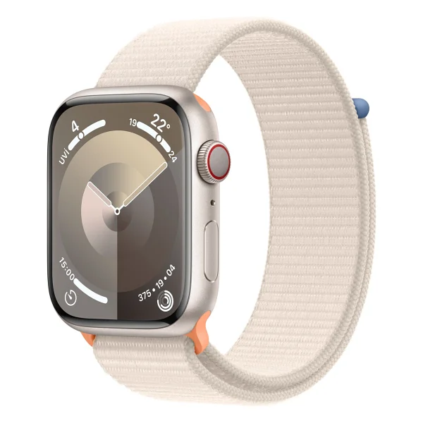 Apple Watch Series 9 GPS + Cellular 45mm Alüminyum Kasa Spor Loop Kordon Akıllı Saat - Görsel 6
