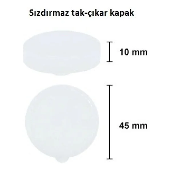 Milea Cam Pipetli Bardak Meşrubat ve Kokteyl Bardağı Sızdırmaz Kapaklı 6 Adet 250 ml - Görsel 2