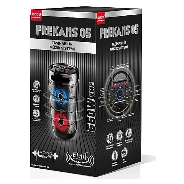 Bood Frekans 05 550 W Bluetooth Hoparlör - Görsel 6
