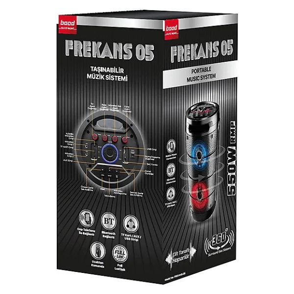 Bood Frekans 05 550 W Bluetooth Hoparlör - Görsel 2