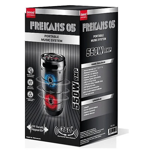 Bood Frekans 05 550 W Bluetooth Hoparlör - Görsel 4