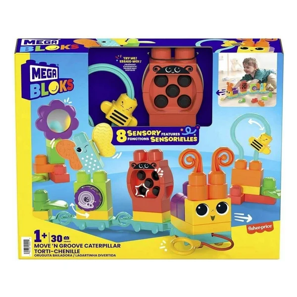 Mega Bloks Hareketli Duyusal Gelişim Tırtılı HKN44 - Görsel 7