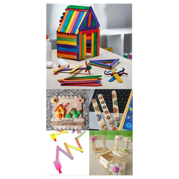 Artlantis Renkli Dil Çubuğu Geniş 50 Adet Naturel Dil Çubuğu Geniş 50 Adet 1 Paket Renkli Ve Renksiz Abeslang Dil Basma Çubuğu - Görsel 4