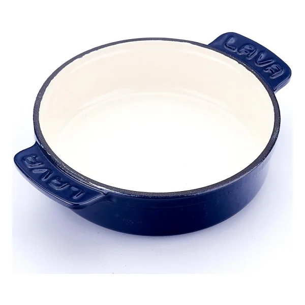 Lava Edition Döküm Demir Yekpare Çift Kulplu 14 cm Yuvarlak Güveç Kabı - Görsel 2