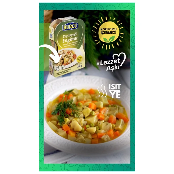 Burcu 200 gr Zeytinyağlı Enginar - Görsel 3