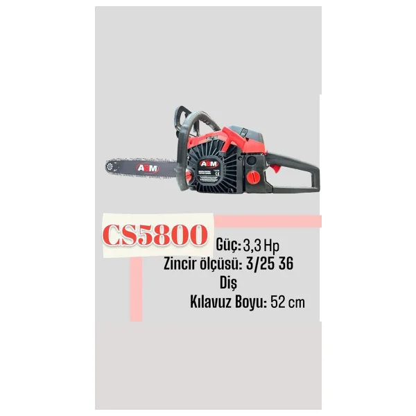 ABM CS5800X Benzinli Motorlu Testere - Görsel 4