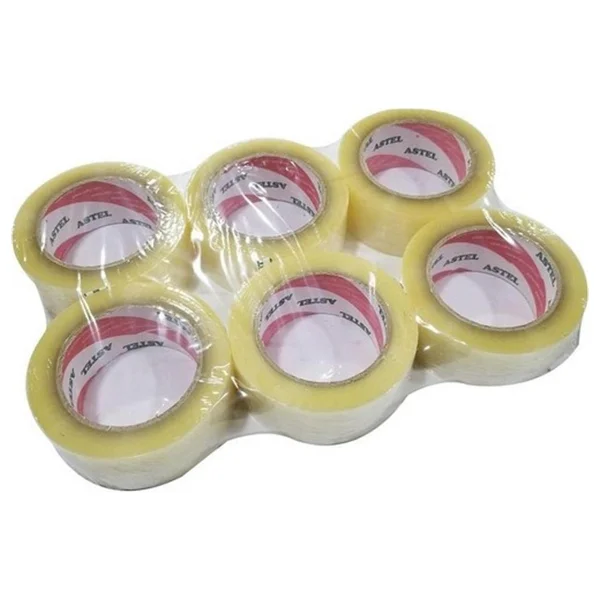 Astel 100 m x 45 mm Şeffaf Koli Bantı 6 Adet - Görsel 3