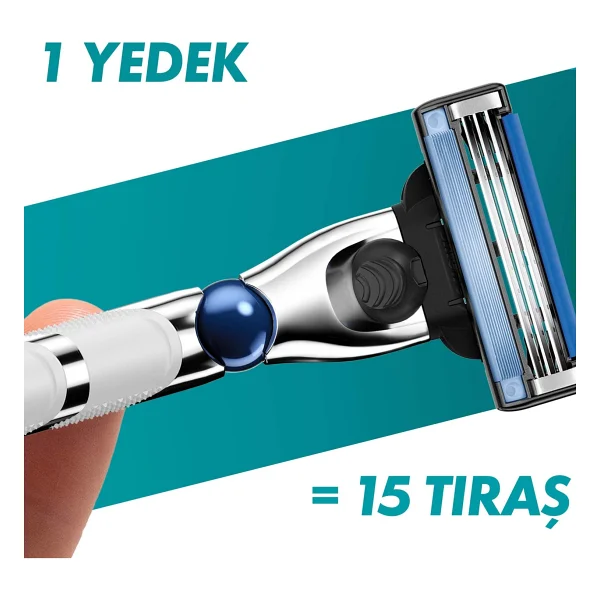 Gillette Mach3 Turbo 8'li Yedek Tıraş Bıçağı - Görsel 5