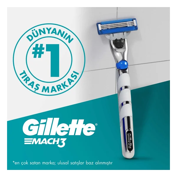 Gillette Mach3 Turbo 8'li Yedek Tıraş Bıçağı - Görsel 8