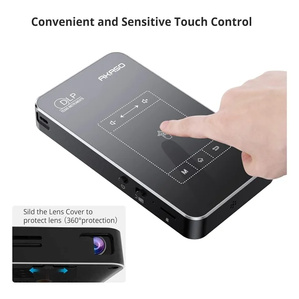 Akaso WT50 50 Lümen Wi-Fi Android Taşınabilir Mini Projeksiyon Cihazı - Görsel 2
