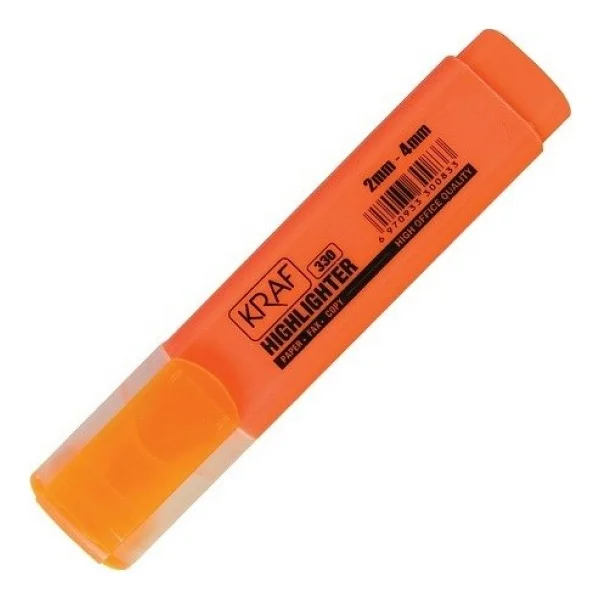 Kraf 330 Turuncu Fosforlu Kalem - Görsel 2