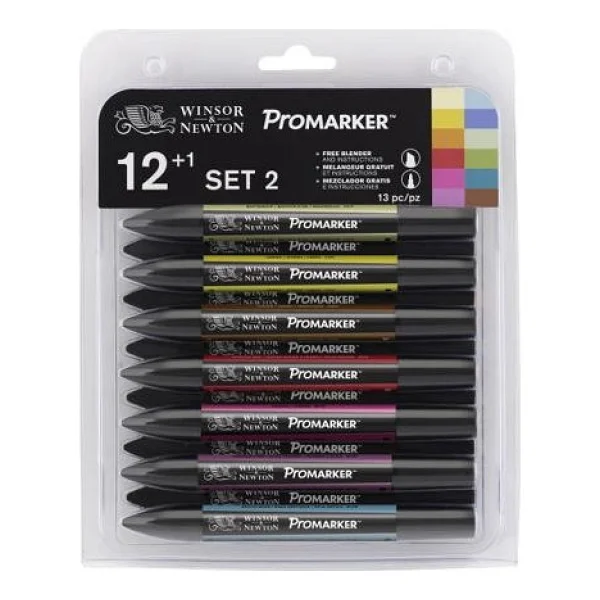 Winsor & Newton 12+1 Promarker Set 2 - Görsel 5