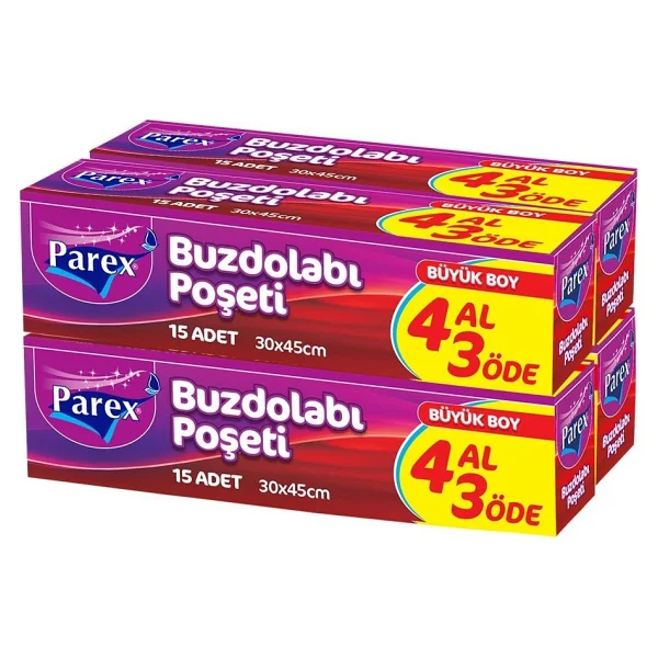 Parex Büyük Boy Buzdolabı Poşeti 15'li - Görsel 7