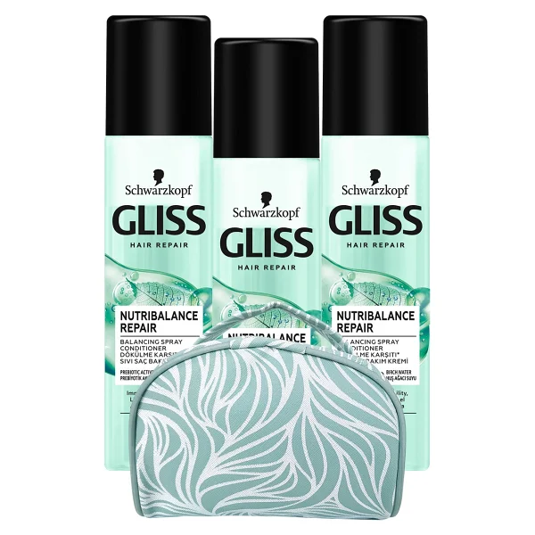 Gliss Nutri Balance Repair 200 ml 3 Adet Sıvı Saç Kremi - Görsel 2