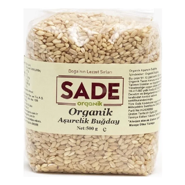 Sade Organik 500 gr Aşurelik Buğday - Görsel 4