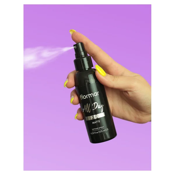 Flormar All Day Fix Yarı Mat Bitişli 125 ml Makyaj Sabitleyici Sprey - Görsel 3