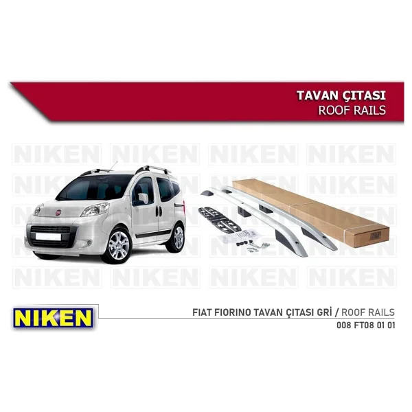Karva Fıat Fıorıno Tavan Çıtası Portbagaj Gri - Görsel 2