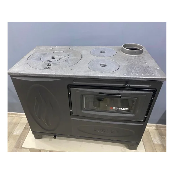 Süsler SS 5113 Kuzine Camlı Döküm Soba - Görsel 2