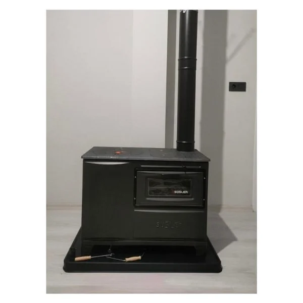 Süsler SS 5113 Kuzine Camlı Döküm Soba - Görsel 4