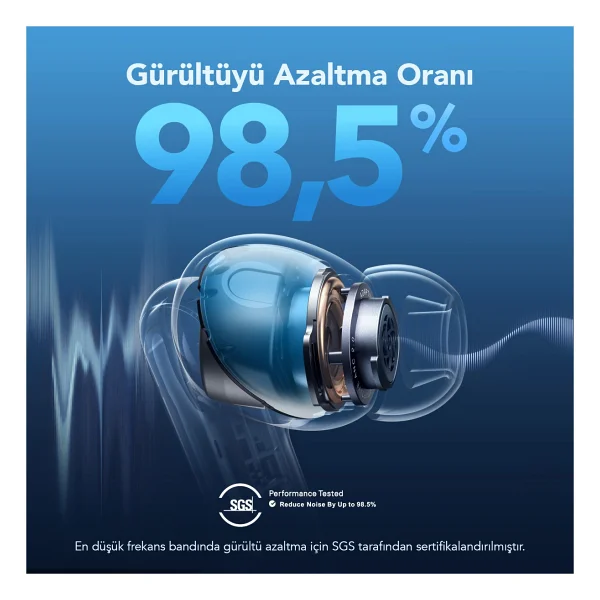 Anker SoundCore Liberty 4 NC TWS Siyah Kulak İçi Bluetooth Kulaklık - Görsel 2