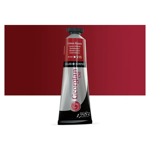 Daler-Rowney Georgian 38 ml Yağlı Boya N:515 Crimson Alizarin - Görsel 3