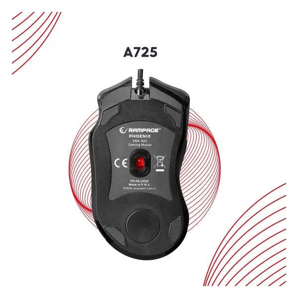 Rampage Phoenix SMX-R22 RGB Optik Kablolu Oyuncu Mouse - Görsel 3