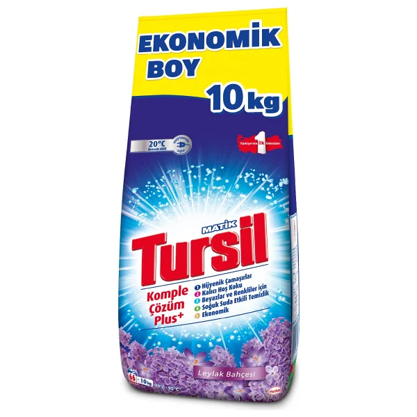 Tursil Matik Leylak Bahçesi Beyazlar ve Renkliler için 10 kg Toz Deterjan - Görsel 2