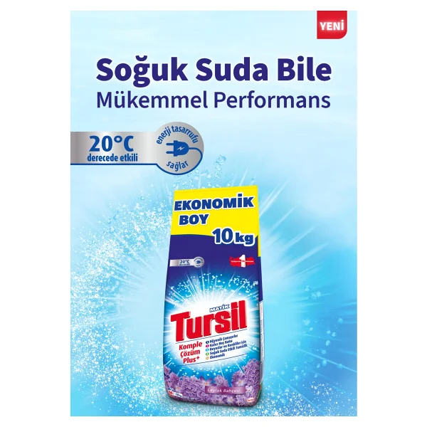 Tursil Matik Leylak Bahçesi Beyazlar ve Renkliler için 10 kg Toz Deterjan - Görsel 4