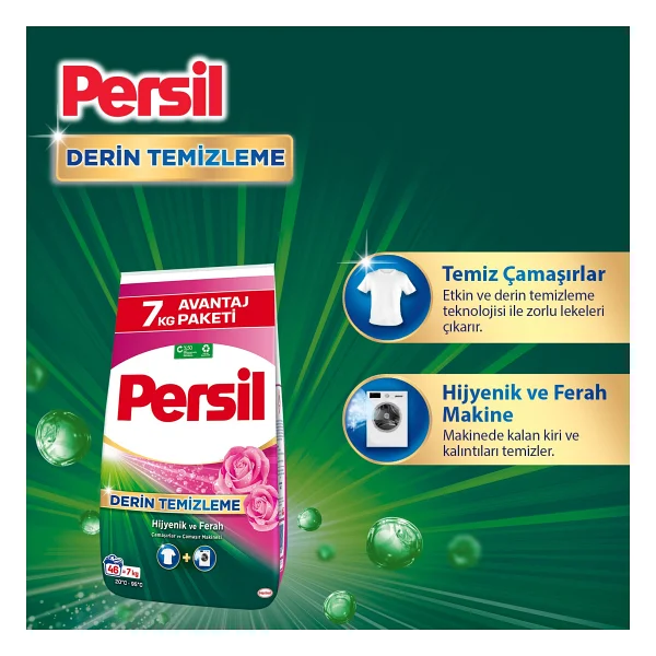 Persil Expert Gülün Büyüsü Beyazlar ve Renkliler için 7 kg Toz Deterjan - Görsel 5