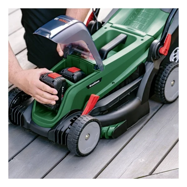 Bosch UniversalRotak 2x18V-37-550 Aküsüz Çim Biçme Makinesi - Görsel 4